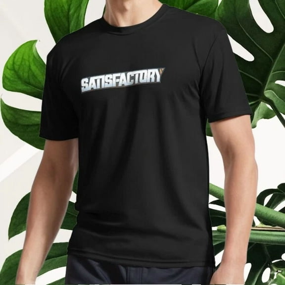 New Satisfactory-logo Active T-Shirt Logo T-Shirt Funny Size S to 5XL