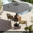 thumbnail image 4 of Gymax Parasol de Patio 7,5 Pi pour l'Extérieur, Parasol de Marché Robuste avec Inclinaison à Bouton-Poussoir, Gris, 4 of 10