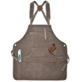 thumbnail image 2 of Delantal de trabajo encerado con 9 bolsillos, correa ajustable para unisex kaili Sencillez, 2 of 2