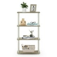 thumbnail image 5 of Furinno 23.6"W x 11.4"D x 43.25"H 4-Shelf Freestanding Shelves, Sonoma Oak and White, 5 of 7