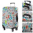 thumbnail image 5 of Colorful Sports Items Pattern Luggage Cover Fashion Suitcase Cover Baggage Covers Fit 25-28 Inch Luggage (Go Travel), 5 of 5