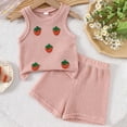 thumbnail image 2 of Toddler Baby Girl Clothes Cute Summer Short Sleeve T-Shirt Tops Shorts Clothes Sets Baby Girl Outfits 6-12 Months 12-24 Months 2t 3t 4t 5t 6t 7t 8t 9t Children 12-18 Months, 2 of 7