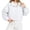 D04# White, variant on Women's Cropped Jackets Lightweight Windbreaker Mock Neck Jackets Snap Button Long Sleeve Casual Fall Winter Outerwear Coat,White,S