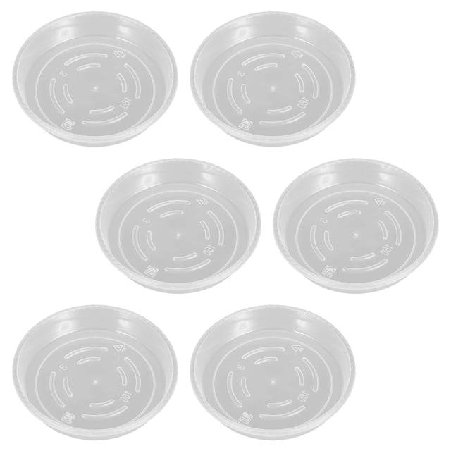 unbranded 6Ud Plantas Bandejas Transparentes De Plástico Para Interior Protección Y Fácil De Macetas