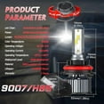 thumbnail image 6 of Applies to 30000LM 9006 9007 LED Headlight Kit for Dodge, 6 of 10