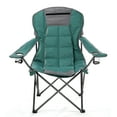 thumbnail image 1 of ARROWHEAD OUTDOOR Chaise de Camping Hybride Pliante Portable 2-en-1, Inclinaison Réglable, Évent, Rembourrage, Porte-Gobelet et Pochette de Rangement, Robuste, Surdimensionnée, Supporte 300 Lb, Comprend un Sac, Vert (Neuf), 1 of 4