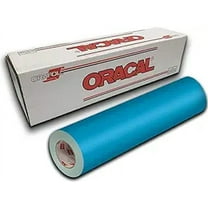 Ice Blue 24" x 10 Ft Roll of Glossy Oracal 651 Vinyl for Craft Cutters and Vinyl Sign Cutters