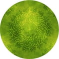 thumbnail image 1 of Ahgly Tapis Rond Lavable en Machine Intérieur Transitionnel Vert Lime Foncé, 7 Pieds Rond, 1 of 7