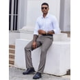 thumbnail image 4 of COOFANDY Men's Classic Fit Flat Front Dress Pants No Iron Premium Casual Pants Expandable Waist Suit Pants, 4 of 6