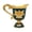 Blue, variant on Ywmsfl Sophisticated Hammered Metal Wine Goblet Showcasing Intricate Flower Pattern Great As Collectible Barwares