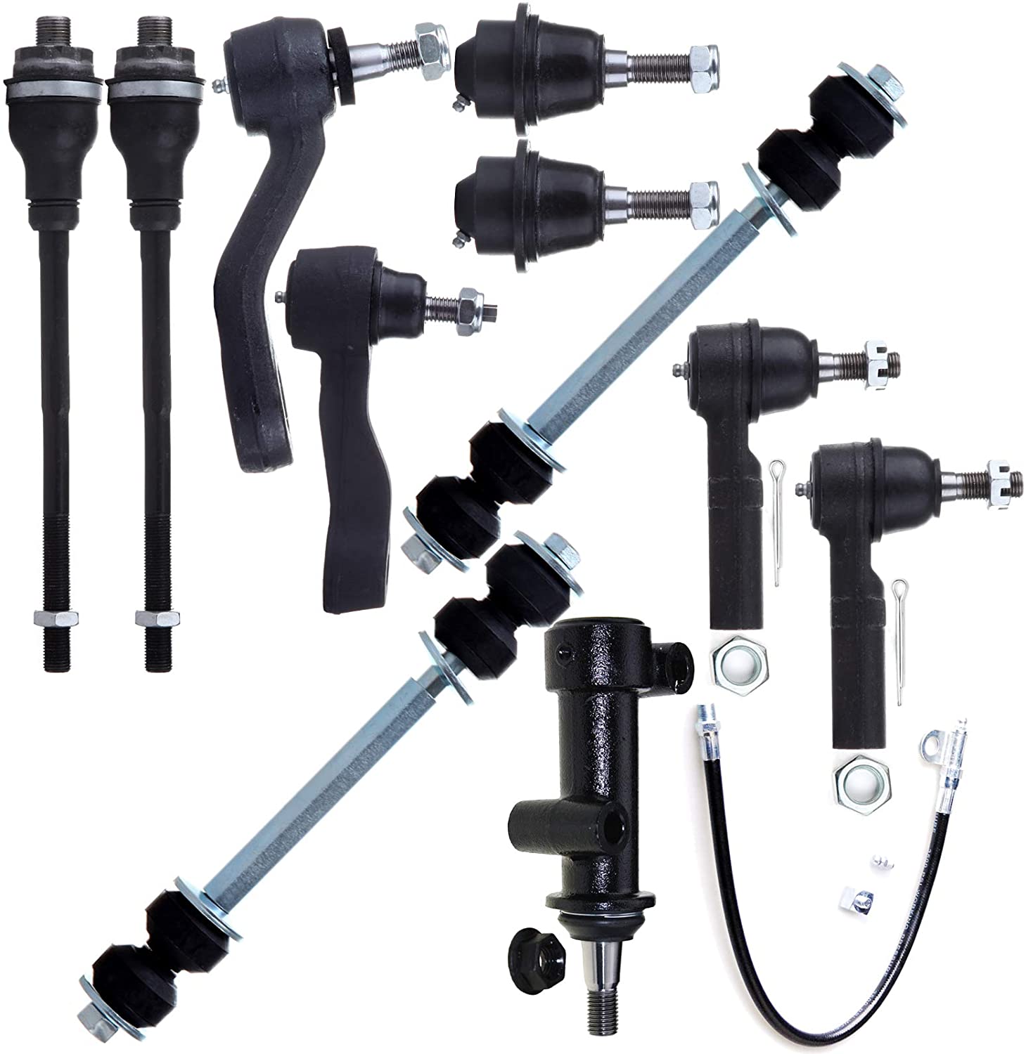 11pc Front Control Arm & Tie Rod End Kit For Audi Allroad 2.5 TDI V6 V8 (MiParts)