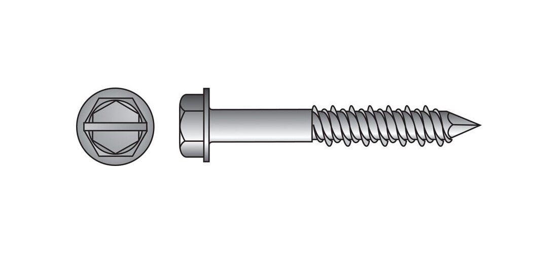 Hillman Concrete Screw Anchor Tapper - Steel Hex Head - 1/4" D x 2.75" L