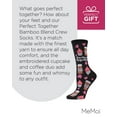 thumbnail image 7 of MeMoi Perfect Together Coffee & Cupcake Bamboo Blend Crew Socks - Mens - Male, 7 of 7