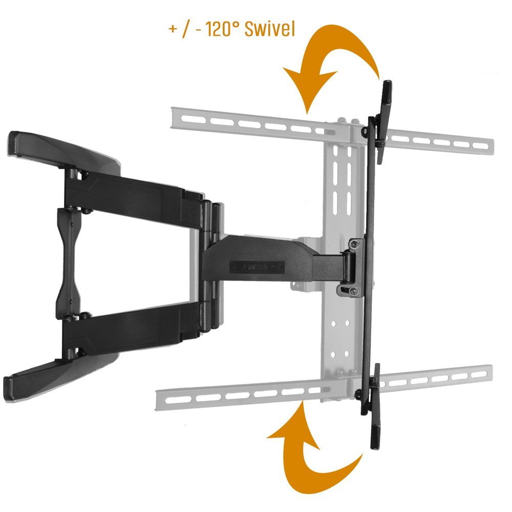 "Koramzi Full Motion TV Wall Mount for Curved & Flat TVs, Fits 32 to 80"", 600X400 VESA, Includes HDMI Cable"