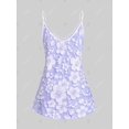 thumbnail image 2 of Tank Top de Túnica con Estampado de Flores y Curvo en Talla Extra Rosegal  Camisetas sin mangas de talla grande, 2 of 5