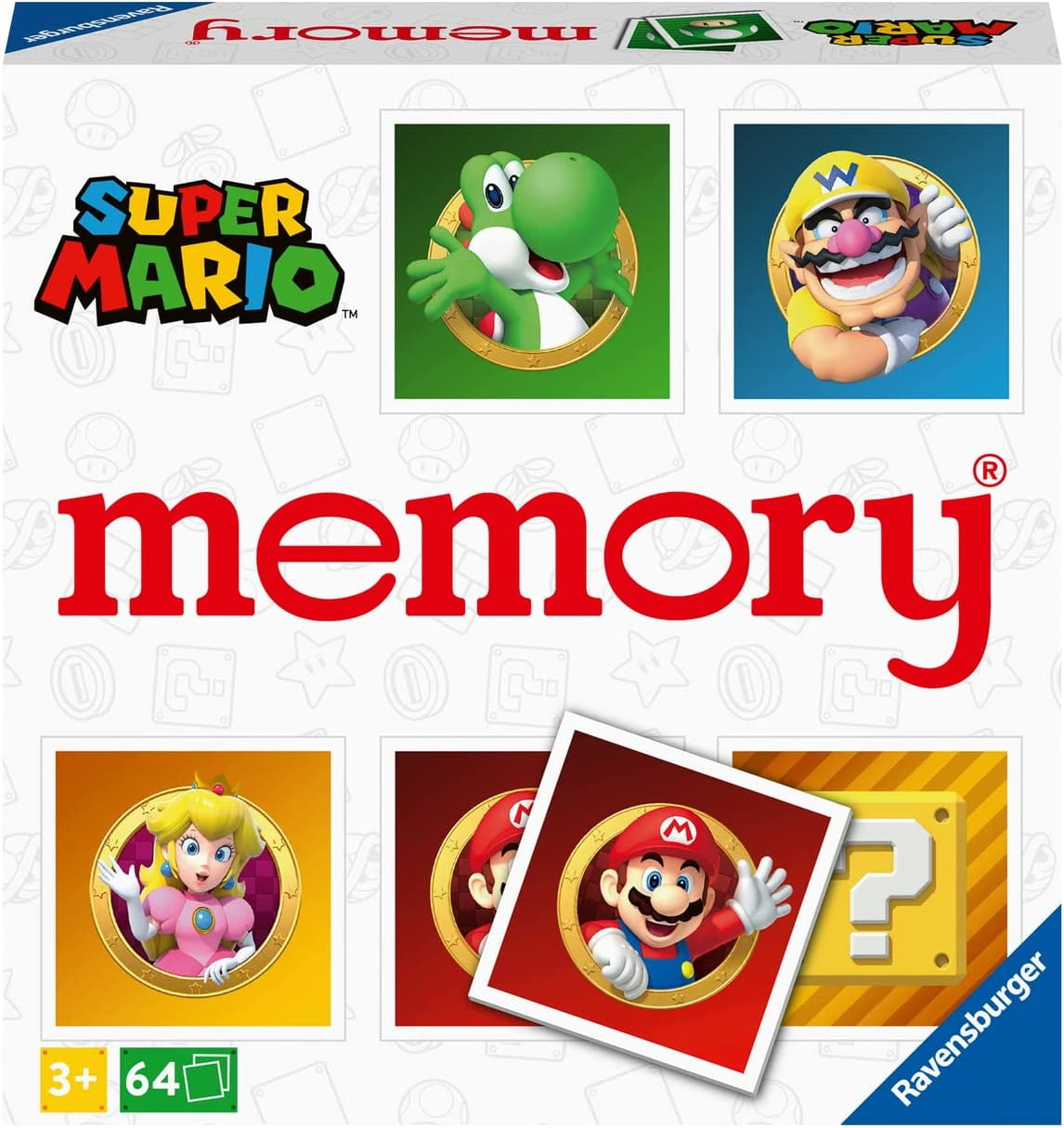 Ravensburger Super Mario Large Memory Matching Picture Snap Pairs