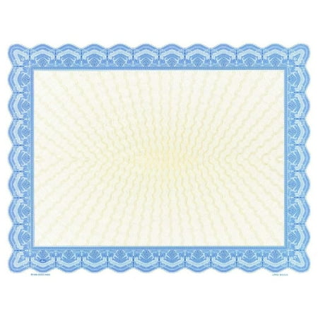 certificate goes blank paper pack