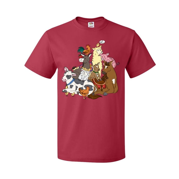 Inktastic Happy Farm Animals T-Shirt