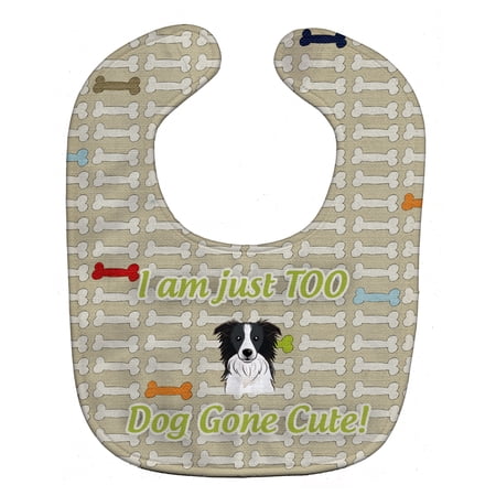 Too Cute Border Collie Baby Bib