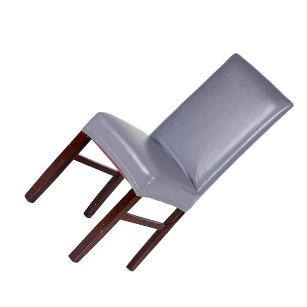 Funda para silla de comedor Advancent de PU fácil de montar gris