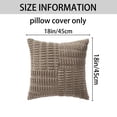 thumbnail image 6 of REGALWOVEN Pack of 2 Corduroy Decorative Pillow Covers Soft Throw Pillow Covers Modern Farmhouse Home Decor for Living Room Couch Khaki 18" x 18", 6 of 6
