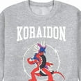 thumbnail image 3 of Pokémon - Koraidon Collegiate - Men's Crew Neck Fleece Pullover, 3 of 5
