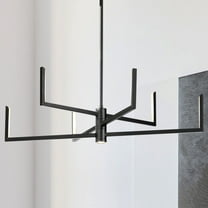 Luxury Cosmopolitan Chandelier, Matte Black, UHP4823