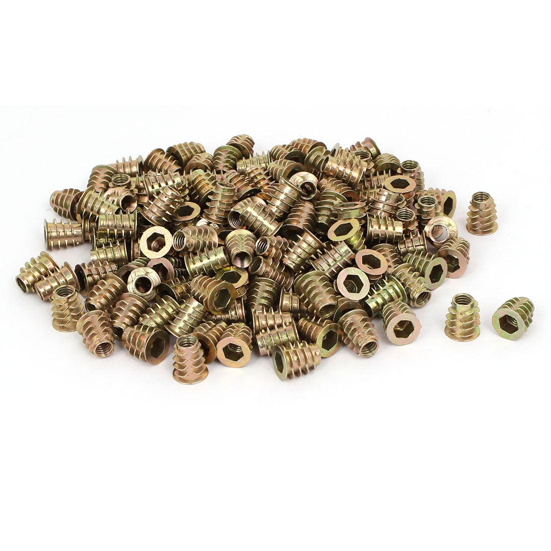 M6 x 13mm Hex Socket Head Insert Screws ENuts Furniture Fittings 200pcs