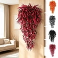 thumbnail image 7 of Artificial Fall Lavender Hanging Plants, 30 Inch, 1 Pcs Fake Fall Baskets, UV Resistant Plastic Greenery for Outdoor Home Room Front Porch Wedding Party Thanksgiving Day Indoor Decor (Orange), 7 of 7