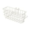 DMI Snap-On Walker Basket for Seniors, Clip-On Basket for Folding Walker, Walker Attachments for Rollator Walker, White
