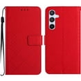 thumbnail image 1 of Flip Wallet Case for Samsung Galaxy A36 with Kickstand & Wrist Strap, Shockproof TPU Inner Red, 1 of 7