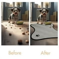 thumbnail image 6 of Silicone Pet Feeding Mat 16x12 Inch Waterproof Non-Slip Easy Clean Durable Placemat for Dog Cat Food and Water Bowls Dining Area Gray, 6 of 6