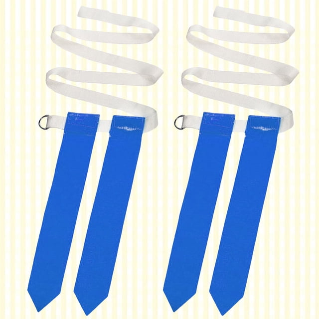 GOOHOCHY 2pcs Flag Football Accessories Blue Nylon Holds Flags for Practices
