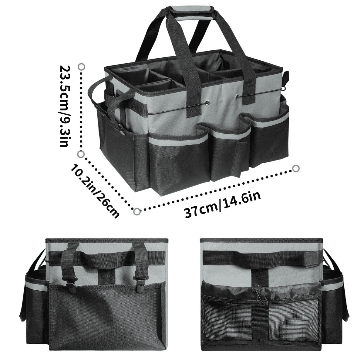 SPACEMUSE Large Wearable Tool Organizer Bag, with Multiple Pockets & Sturdy Handles, Multifunctional for Cleaning Supplies & Tools&nbsp;for House & Bathroom