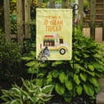 thumbnail image 2 of Here comes the ice cream truck Garden Flag, 2 of 3
