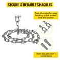 thumbnail image 6 of VEVOR Anchor Chain, 6' x 5/16" Stainless Steel Chain, 3/8" Anchor Chain Shackle, 7120lbs Anchor Lead Chain Breaking Load, 9460lbs Anchor Chain Shackle Breaking Load, Anchor Chain for Small Boats, 6 of 9