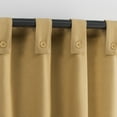thumbnail image 2 of Archaeo  Cotton Blend Button Semi-Sheer  Tab Top Single Curtain Panel, 1 Panel, Camel, 40”W x 63"L, 2 of 8