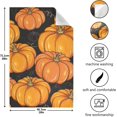 thumbnail image 3 of Pumpkin Black Kitchen Towel, Dish Towels Quick Drying Tea Towels Absorbent Hand Towels for Kitchen Sink Dinner Table 28 x 18 Inches, Set of 4, 3 of 7