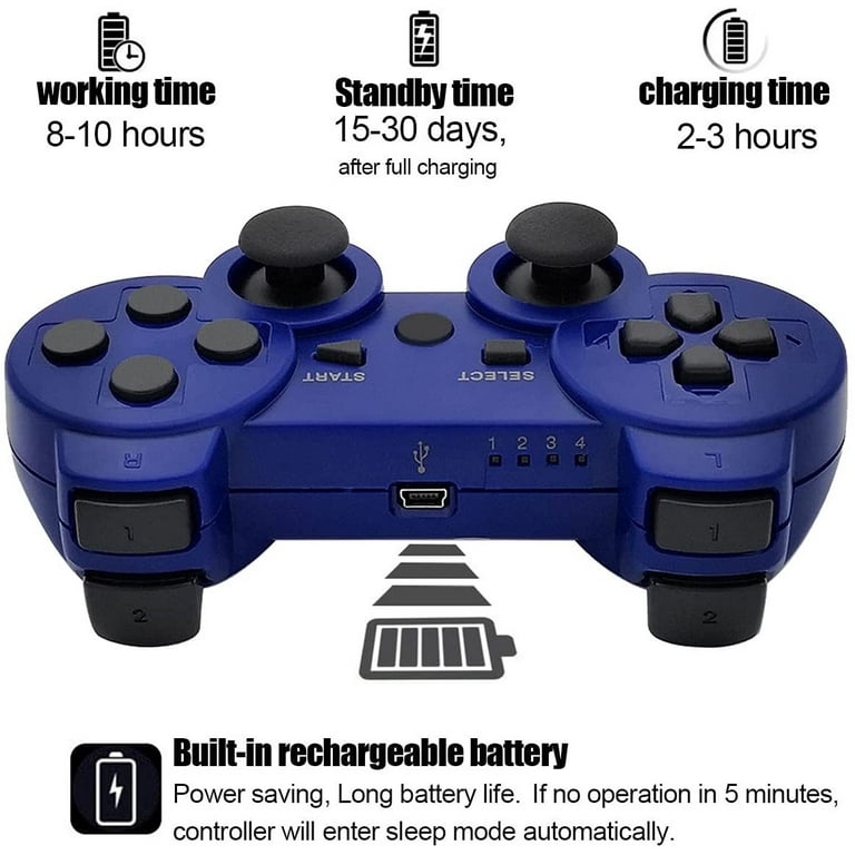 Wireless Controller Compatible With Playstation 3 Ps3 Controller Upgraded  Joystick