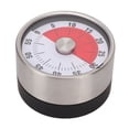 thumbnail image 1 of Mechanical Timer, Visual Timer Clear Scale Multifunctional Retro Round Alarm Clock Look  For Kitchen, 1 of 8