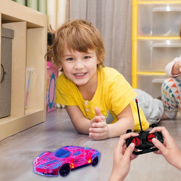 Fiudx Ofertas Relámpago Coche De Control Remoto Eléctrico Para Niños, Juguete De Carreras Con Control Remoto De Cuatro Canales, Coche Deportivo Luminoso De Simulación