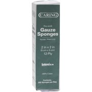 Medline, MIIPRM21212C, Caring Non-sterile Gauze Sponges, 200 / Box, White