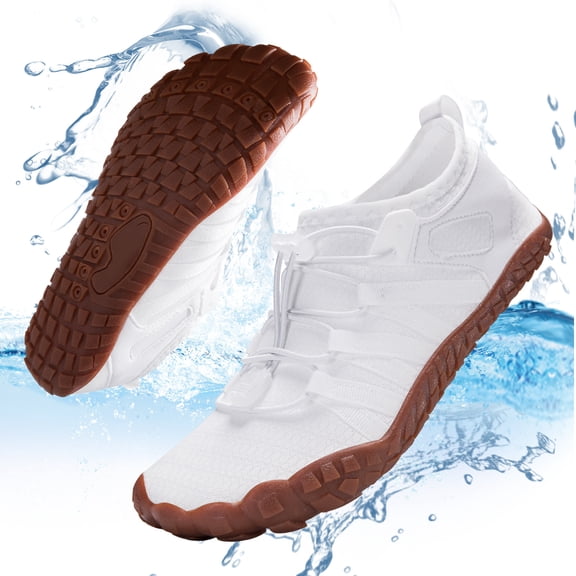 CZV Barefoot Shoes Women Wide Toe Box Water Shoes Fashion Non-Slip Quick Dry with Drainage Breathable Lightweight for Walking Sneakers Beach Hiking Surfing