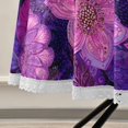 thumbnail image 5 of 60 Inch Round Tablecloth with White Lace Trim Fall Table Cover for Elegant Dining Decor Lavender Bohemian Pattern, 5 of 8