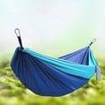 thumbnail image 2 of Camping Hammock,Portable Hammock with Tree Straps,Single & Double Hammock for Outdoor,Beach,Hiking,and Travel (Blue), 2 of 6