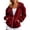 Red, variant on MDUKONU Womens Velvet Zip Up Hoodie Long Sleeve Oversized Hooded Sweatshirt Fleece Fall Velour Y2K Jackets With Pockets Size: XXXL Blue