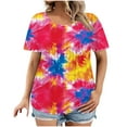 thumbnail image 1 of Casual Camisetas de Manga Corta para las Mujeres, Impresión de la Moda Cuello Redondo, Camiseta para las Mujeres, 1 of 5