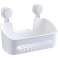 thumbnail image 1 of Carrito de ducha de esquina con ventosa, sin taladrar, cesta extraíble para carrito de ducha, fuerte succión, estante de ducha para baño, resistente al agua, antioxidante, organizador de almacenamien, 1 of 4