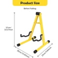 thumbnail image 2 of SLGHLSAHG Universal Folding Instrument Stand, Guitar Stand, A Frame Musical Rack Holder , Yellow A28937, 2 of 8