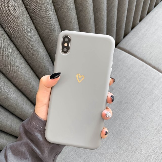 Para Samsung Galaxy S8 S9 S10 Plus S10E S20 S21 S22 Ultra NOTE 9 10 20 Pro Plus Estuches Funda de silicona con patrón en forma de corazón suave Tan Jianjun unisex